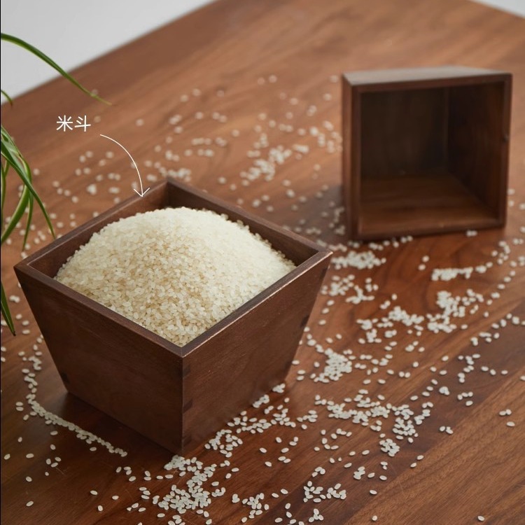 Escritorio de madera maciza misceláneas tesoro afortunado diario oro arroz cubo estilo antiguo decoración tienda Lucky caja almacenamiento