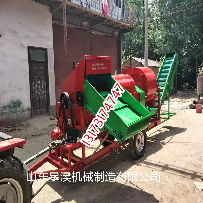 干湿两用花生摘果机拖拉机配套8000型 收获采摘机 花生果脱离设备