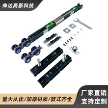 WO定制欧款派克极窄门双向缓冲吊轮厨房过道门窗滑轮静音吊轨配件