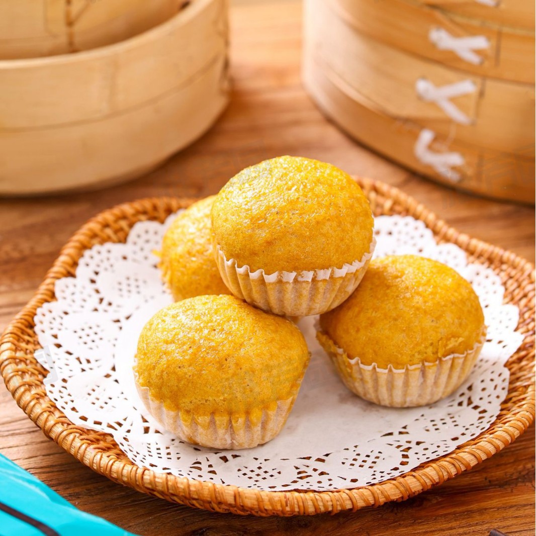 Gufa Mara Gâteau au thé du matin cantonais Dim sum au petit-déjeuner, pain cuit à la vapeur et pâtisserie pour Hong Kong, 6 pc/paquet 240g
