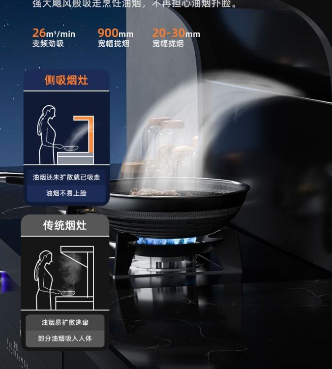 申花集成灶蒸烤一体灶家用蒸箱烤箱大容量消毒柜自清洗猛火环保灶