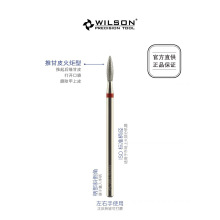 正品惠而顺火炬状F齿电镀金刚石俄式打磨头前置处理死皮美甲工具