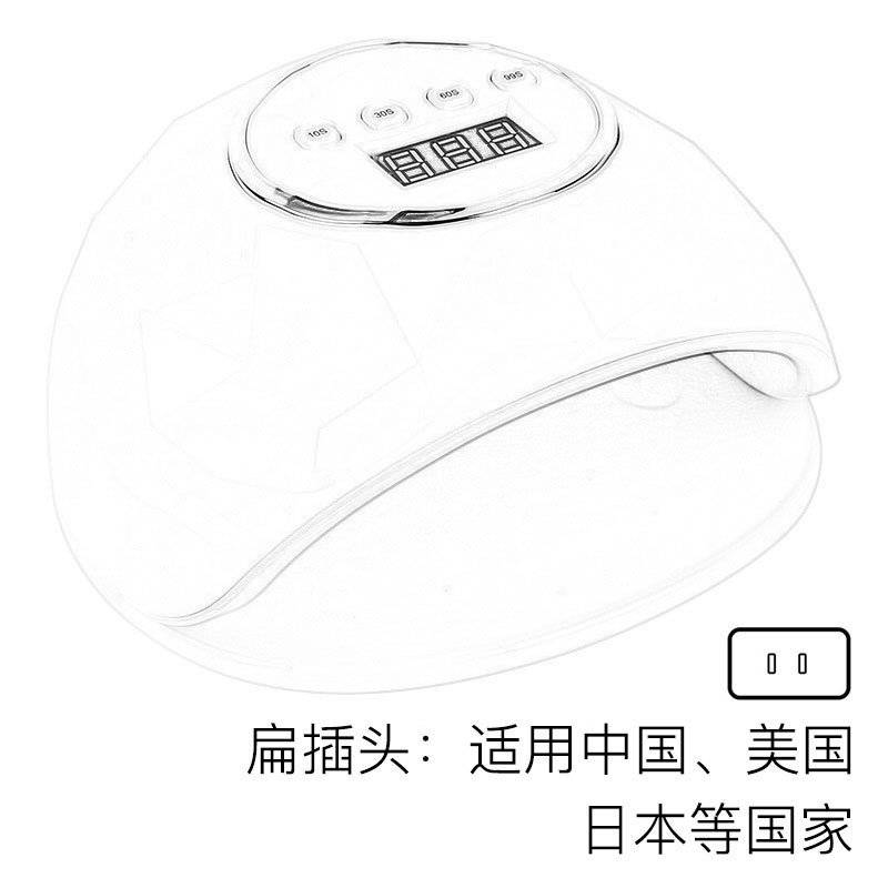 Nuevo producto Lámpara de uñas Máquina de fototerapia de secado rápido Lámpara para hornear uñas de alta potencia Lámpara de fototerapia de esmalte de uñas especial para salón de uñas Transfronterizo