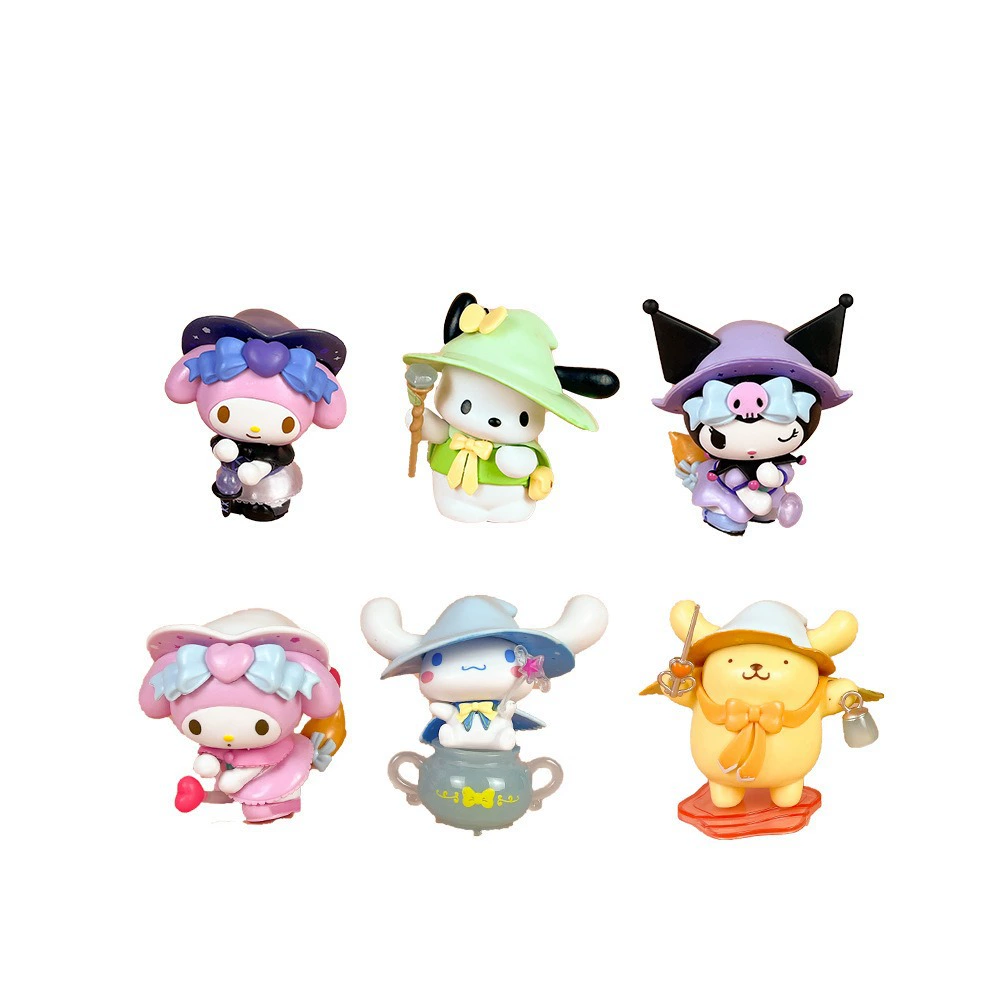Гадательная Kulomi Sanrio Melody, мультяшные украшения, слепая коробка, прикольная кукла-капсула, фигурка в слепой коробке, тренд
