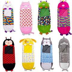 新型国境を越えたアマゾン寝袋子供用折り畳み抱き枕アニメ動物子供用寝袋蹴り防止子供用寝袋