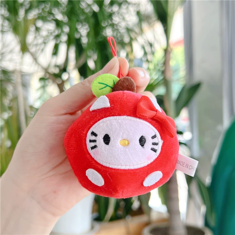 Apple, cute doll, pendant, plush toy, keychain