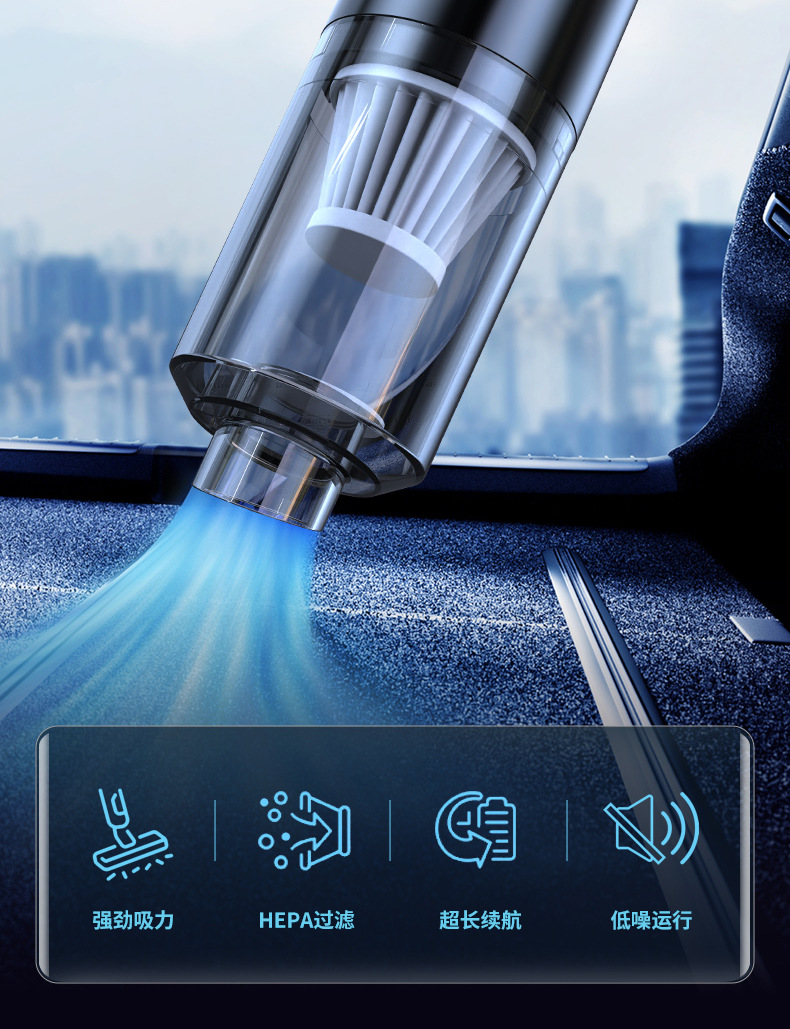 Mericle Wireless Vacuum Cleaner for Home Use, Portable Car Vacuum Cleaner, High-Power Wireless Vacuum Cleaner, Handheld for Home Use