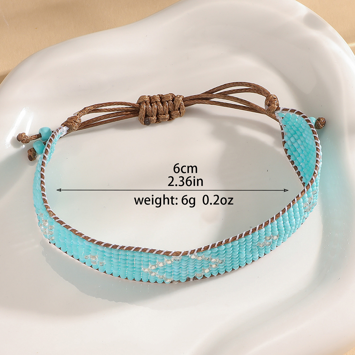 9g Weight Slider Clasp Closure Clasp Closure Type Bracelets Classification cord Chain Material Beaded Chain Chain Type 1 Piece Quantity Daily Occasion Seed Bead, cord Material Rhombus Pattern All Seasons Season Unisex Gender Knitting Design Ethnic Style Style Ethnic Style Rhombus Seed Bead Cord Beaded Chain Slider Clasp Closure String Bracelets Wholesale 20