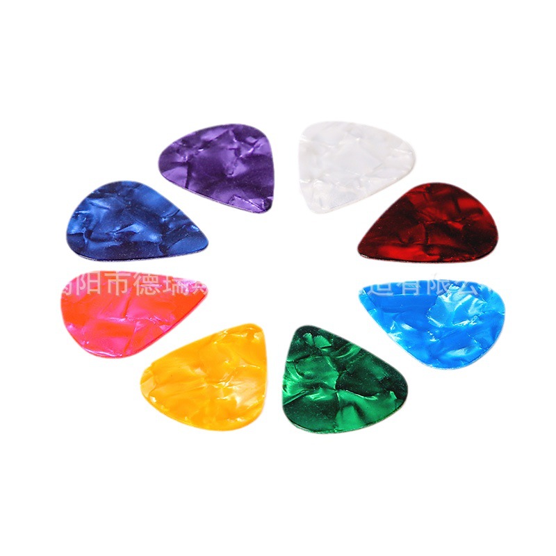 Púas de guitarra de celuloide ABS, accesorios para instrumentos musicales, recomendadas para venta al por mayor, impresas, grabadas a una o dos caras, para guitarra acústica