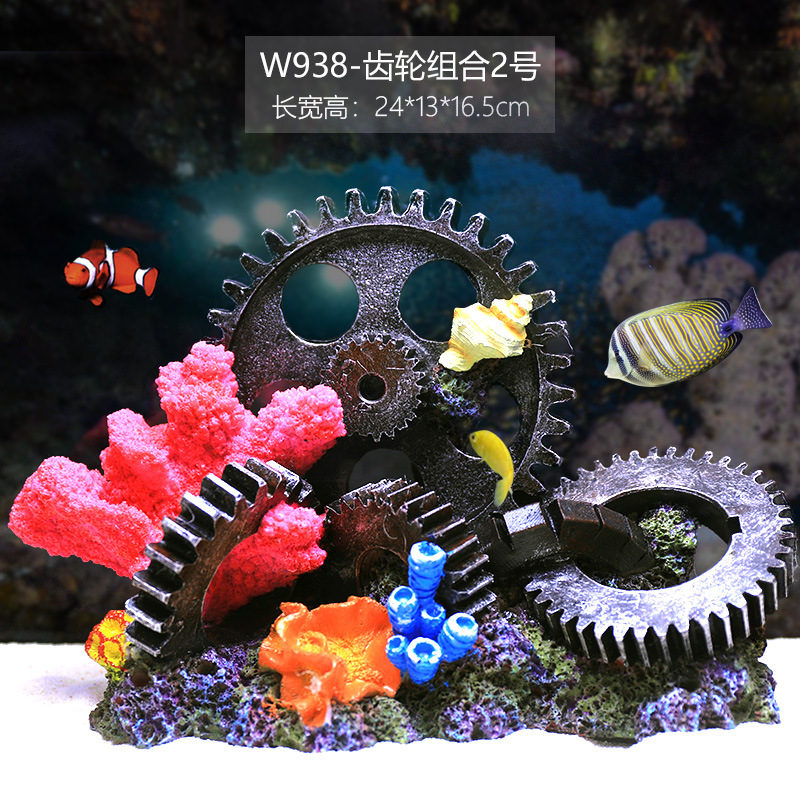 Tanque de peces de coral artificial paisaje arrecife rocalla escape casa falso árbol de coral tanque de peces decoración del paisaje tanque de agua de mar paisaje