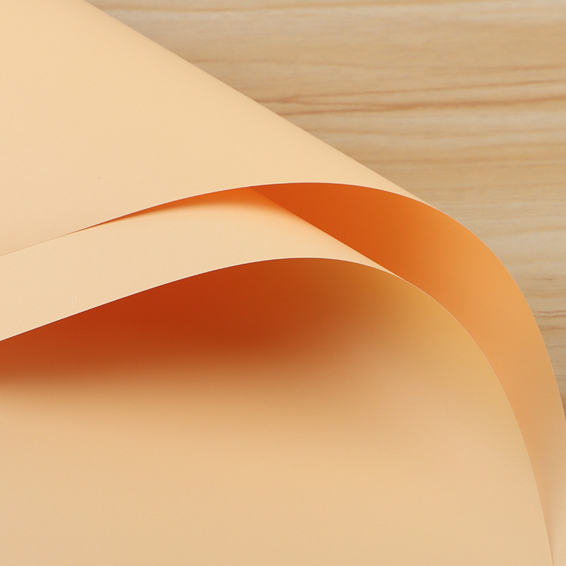 Papel de Regalo de Flores de Papel Ouya de Dos Colores, Material Plástico Impermeable, Papel de Envolver Ramos de Flores, Estilo Coreano, Primer Amor, Papel de Color Puro Especial