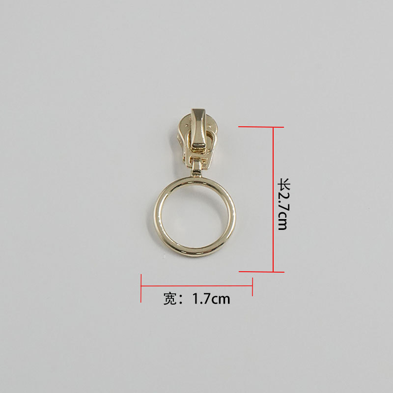 批发金属拉链头 3号拉链头浅金拉头拉片箱包拉链拉扣头5号拉链头|undefined