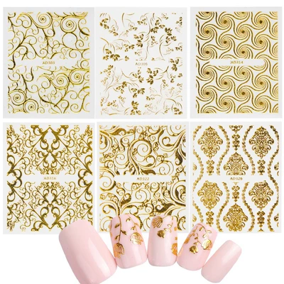 New nail stickers gilding Dırnaq bəzəkləri