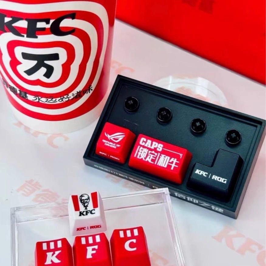 ROG, keyboard with accessories, toy