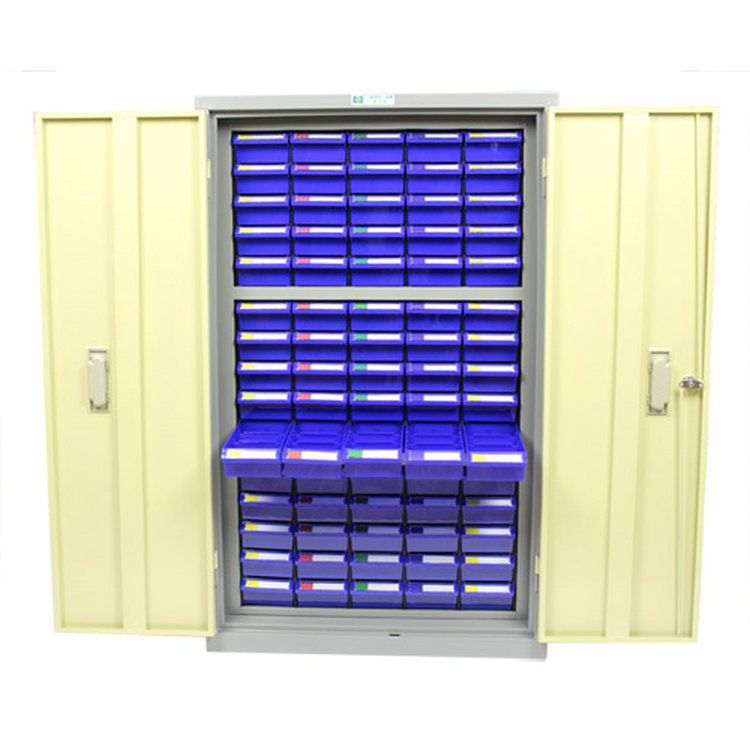 塑料零件柜样板整理柜子PS样品元件柜钢制工具柜收纳带锁工具柜
