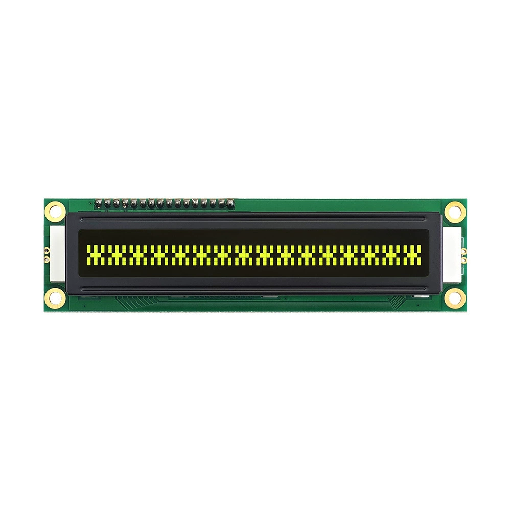 Дисплей LCD1601, VA черный фон, жёлтые символы, интерфейс IIC/I2C, крупные русские символы LCM дисплей модуль