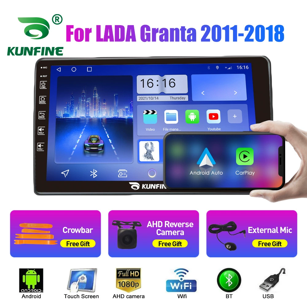 Подходит для Lada Granta 2011-2018 Android автомобильная навигация GPS с изображением с камеры заднего вида всё-в-одном
