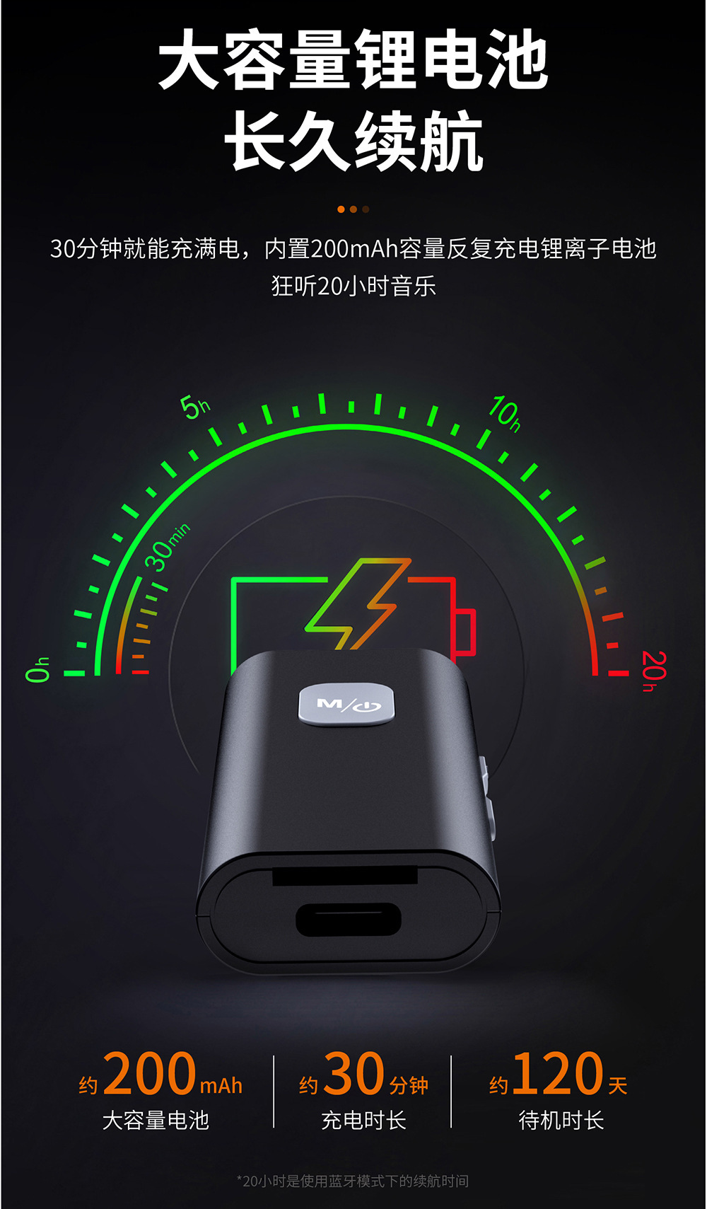 SR11 Bluetooth Receiver Wireless Car AUX Audio Receiver Clip-on Sun Visor Bluetooth Connection Adapter