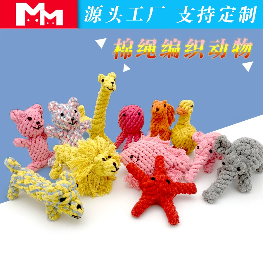 Плетённая игрушка, handmade, для животных, с маленькими мишками