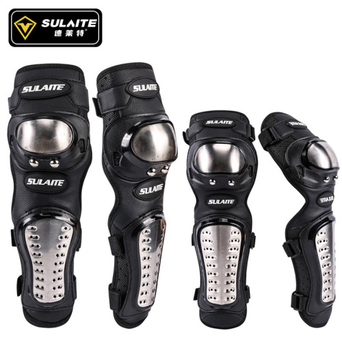 SULAITE motorcycle stainless steel knee pads and elbow pads off-road riding protective gear racing protective outdoor sports equipment