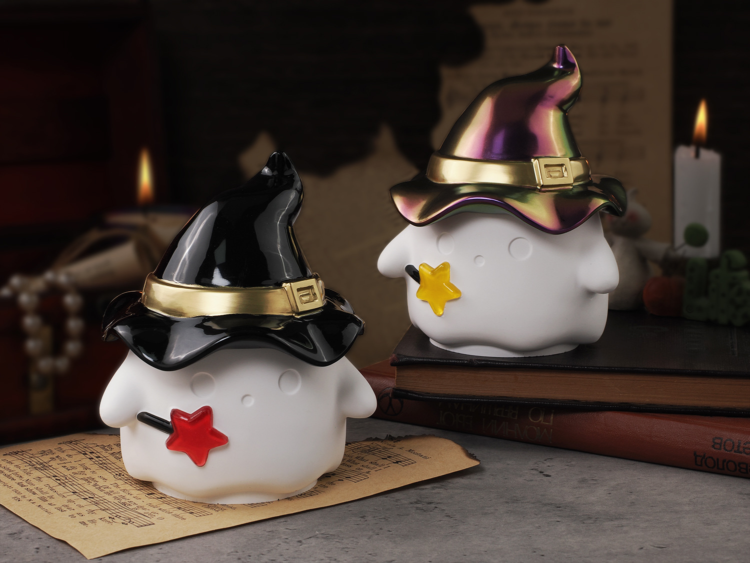 Moule En Silicone Pour Pots à Bougie Fantôme Halloween - Avec Couvercle - Pour Résine, Bonbons, Rangement Bijoux - 7