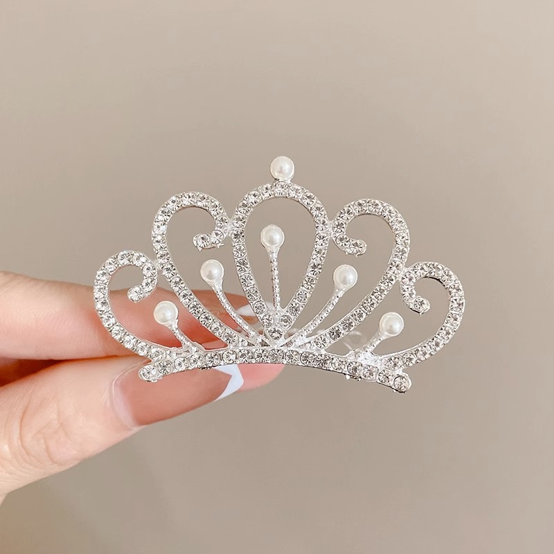 Pein de cabello princesa para niños niñas tocadillos de cabello de diamante para bebés de alto nivel pein de cabello para niñas corona de cumpleaños