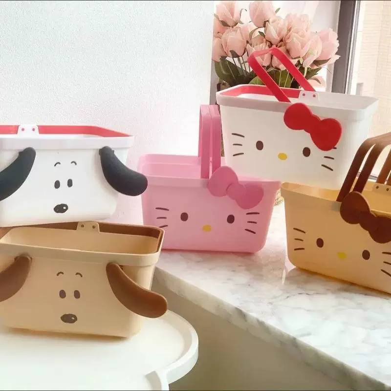 Cute handheld basket, storage system