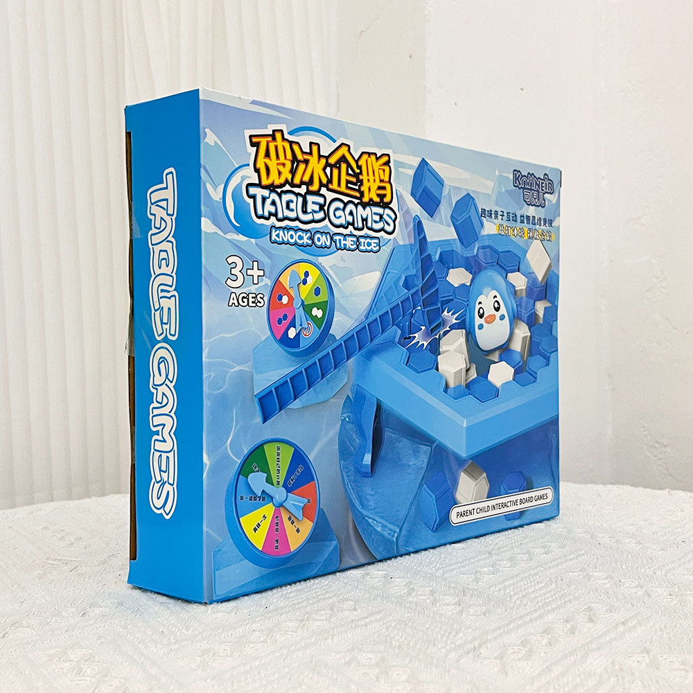 Pingüino de mesa para niños rompehielo juguetes golpeando pingüino para rescatar juegos de mesa rompecabezas padres-hijos agencias de interacción regalos al por mayor