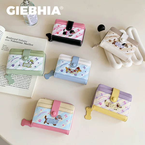 Barbie Color Scheme! Dachshund Coin Purse, New Trendy Card Holder, Portable Storage, High-End Women's Wallet
