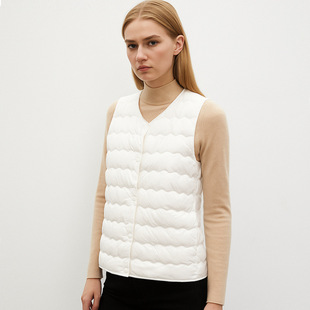 Pinghu Soft Mushroom down Jacket down Vest New National Standard 90 down Women's Vest Light Jacket down Liner