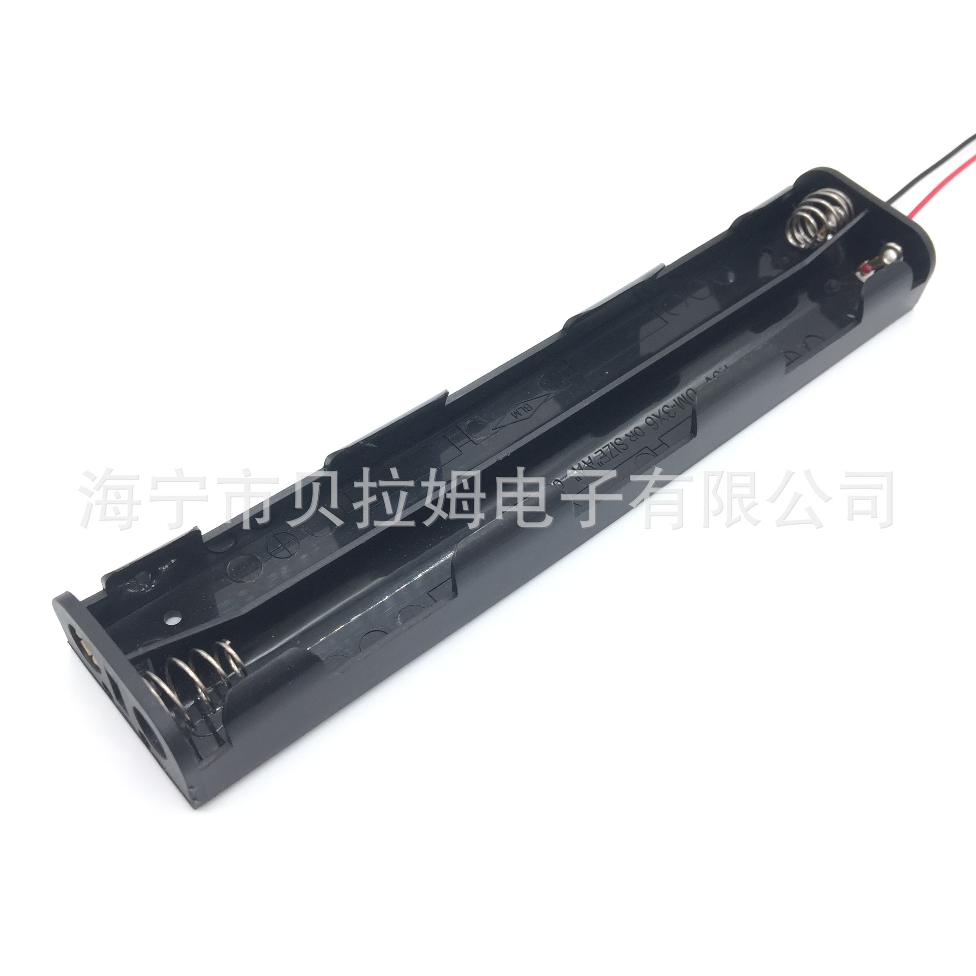 6AA五号六节双排5号6节双条UM3X6电池盒 接导线、电池扣、焊片