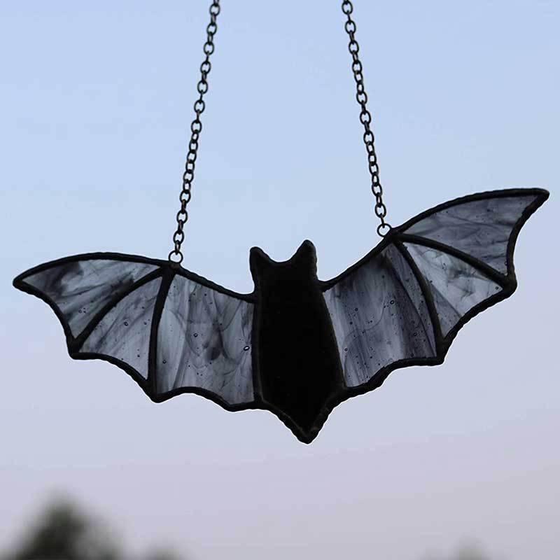 Halloween Festival Bat Pattern Halloween Funny Bat Arylic Nightclub Party Hanging Ornaments Party Supplies Decorations 1 Piece