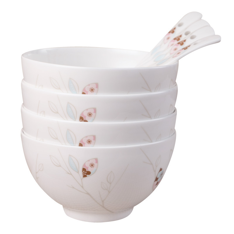 Porcelana personalizada de pelo suelto, cucharas de porcelana de hueso, cucharas de arroz, cucharas de platos de regalo, cucharas de alta calidad