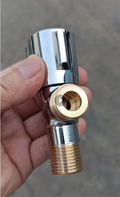 铜电镀三条轮角阀 加厚防爆冷热通用止水阀三角阀