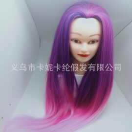 美发头模 可烫卷 练习头造型公仔头模特头盘发编发假人头美发教习
