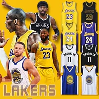 Джерси Лейкерс №23 Джеймс с индивидуальной печатью Kobe, Durant, Curry, Irving, Doncic, баскетбольный костюм для мужчин