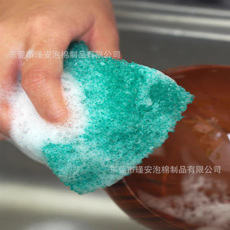 仿丝瓜洗碗海绵刷锅神器不伤锅洗锅刷子不沾油丝瓜瓤清洁粗孔海绵