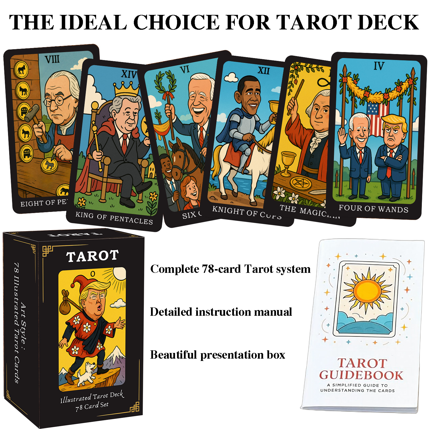 Carte da gioco tarot creative illustrate versione inglese_voghion.com