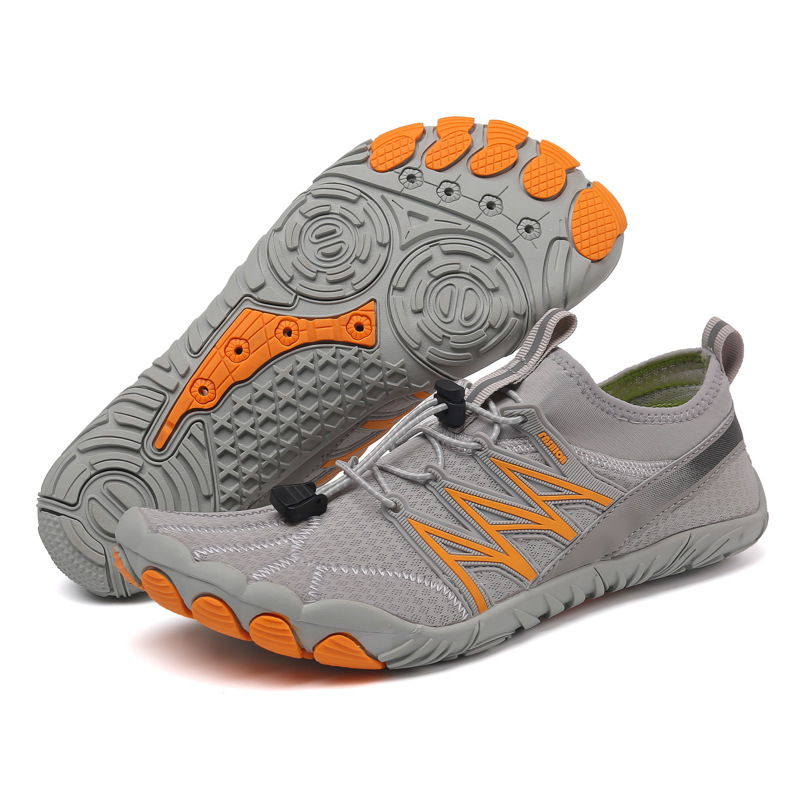 Comercio exterior nuevo al aire libre zapatos de baño para hombres y mujeres zapatos de baño de playa con cinco dedos con fugas de agua transpirables y secos rápidos zapatos de pareja