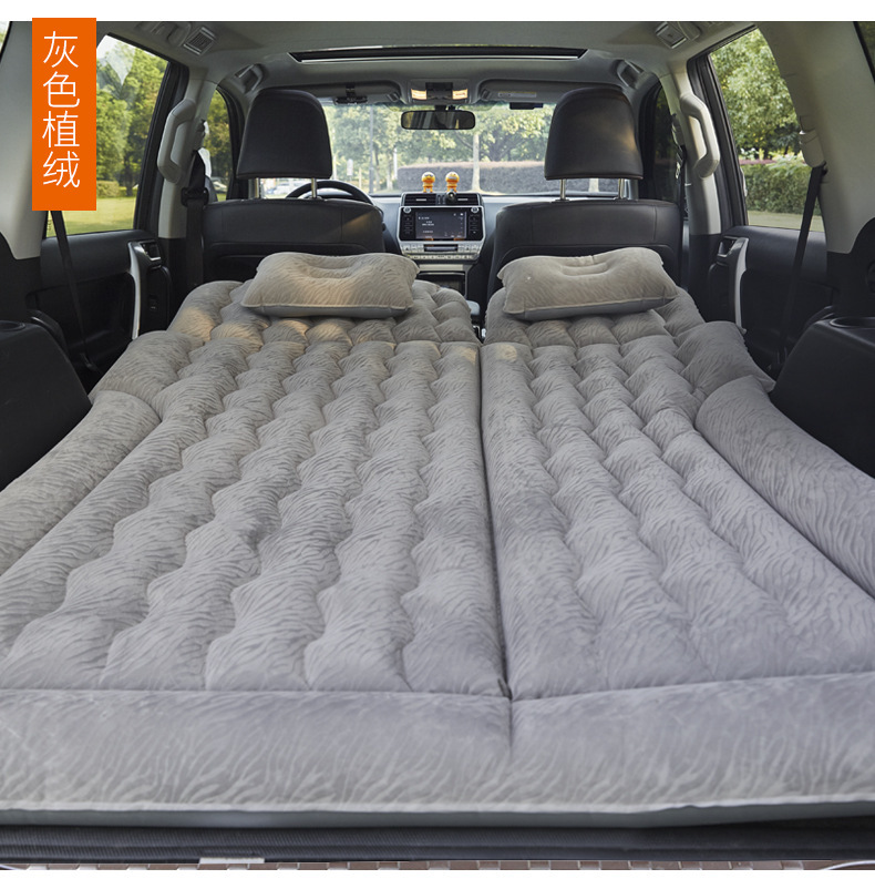 Car Inflatable Bed Suv Trunk Inflatable Mattress Fully Automatic Air Mattress Camping Travel Car Rear Seat Sleeping Pad