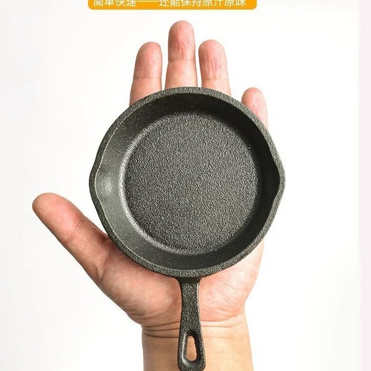 Sartenes de hierro fundido, sartenes de tres piezas, ollas domésticas, ollas de hierro antiguas, tortillas, sartenes antiadherentes sin recubrimiento, juego