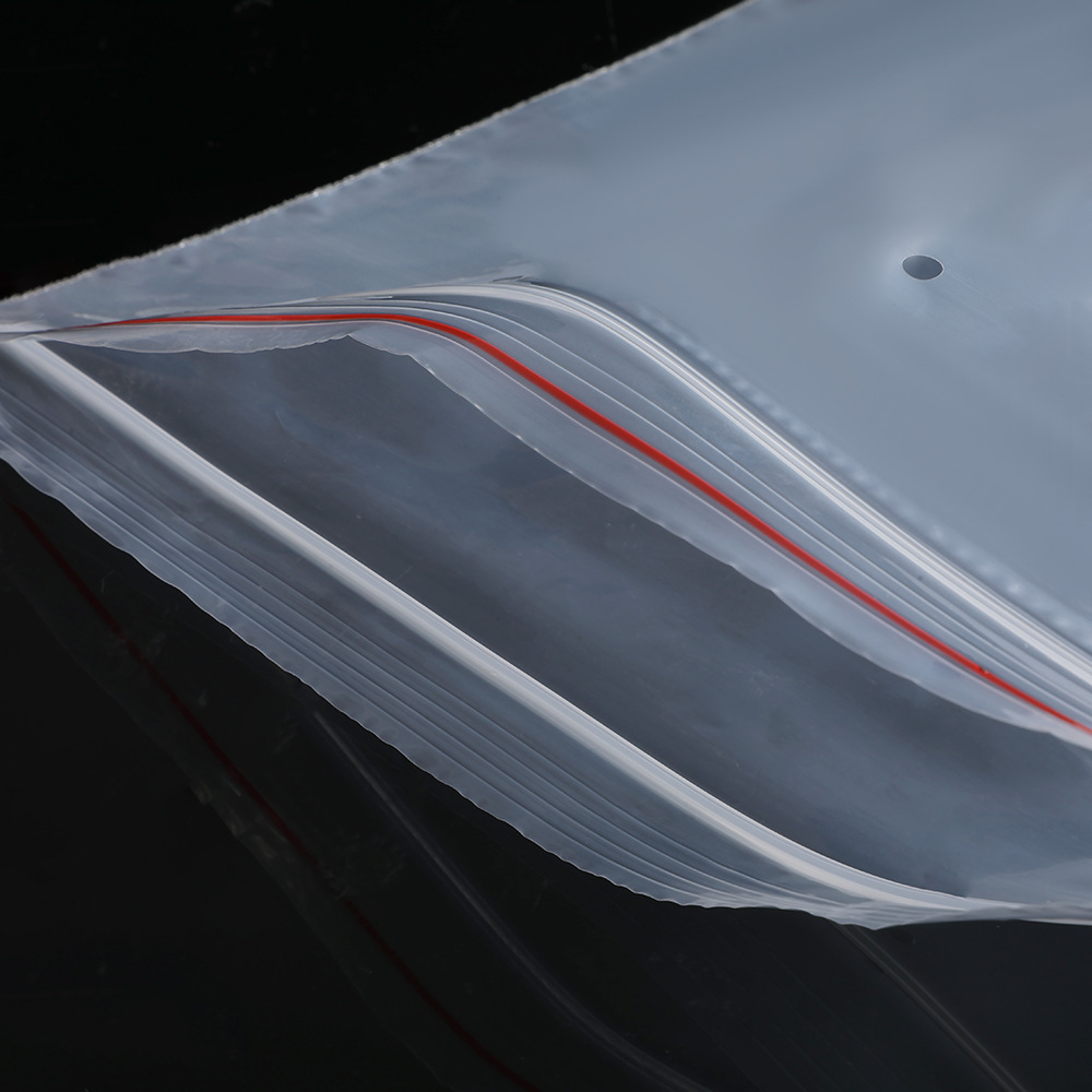 Fabricante mayorista PE bolsa de sello transparente accesorios de sellado bolsa de embalaje bolsa de viaje gruesa bolsa de almacenamiento portátil