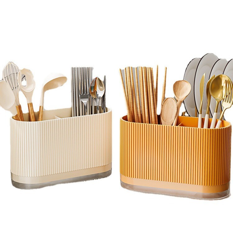 Palillos de cocina estante de almacenamiento palillos montados en la pared del hogar cesta cuchara vajilla caja de almacenamiento palillos de drenaje multifuncional cesta