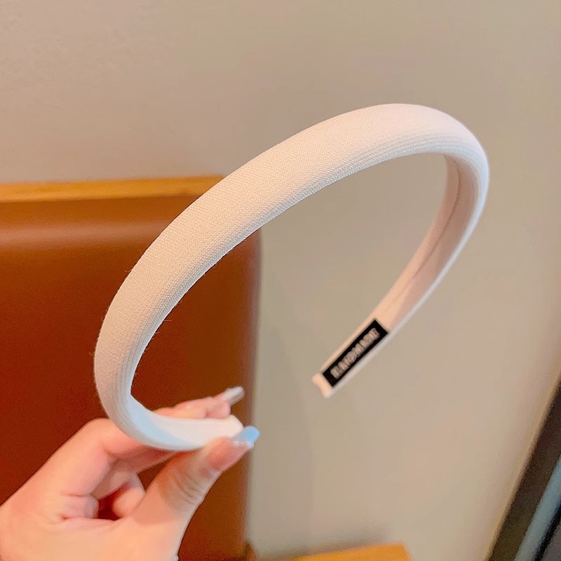 Primavera de lana de color banda de cabello retrógrado simple accesorios de cabello de lavado de cara de alta calidad prensado cabello acabado banda de cabello para niñas