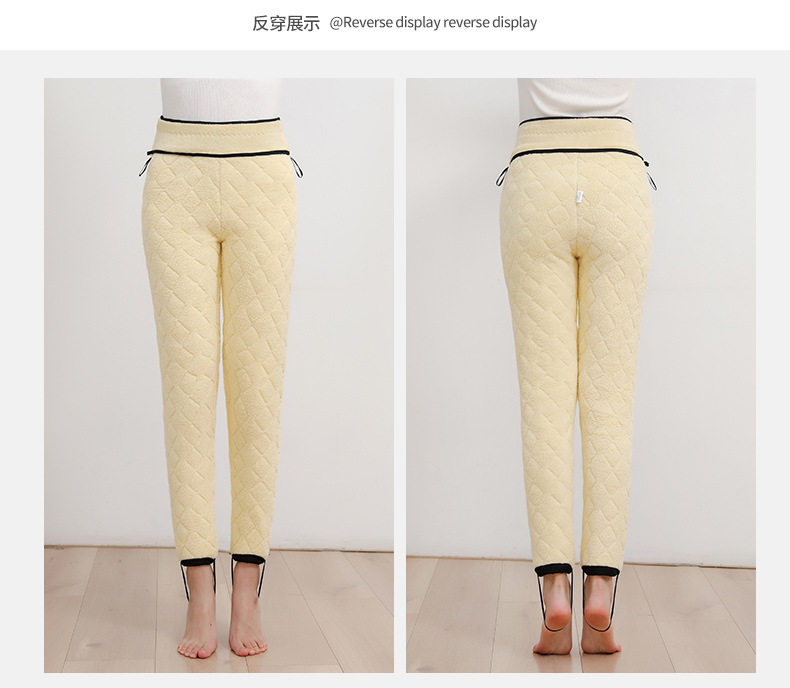Quần legging giữ nhiệt nữ siêu dày lót nhung cừu, cạp cao, có bản nâng cấp đệm lưng và đầu gối — [Phiên bản cơ bản không có miếng đệm eo và miếng đệm đầu gối] Thư viện lụa cừu cừu cực dày, [Phiên bản nâng cấp của miếng đệm thắt lưng và đầu gối tích hợp] Thư viện lụa cừu cừu cực dày chi tiết 31