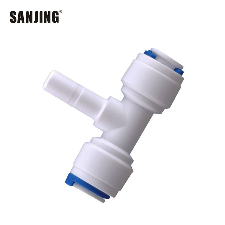 Venta al por mayor 2-punto enchufe taladro de tres vías medio 2-punto enchufe taladro dos-lado tres-tenedor agua purificador perno conector 7011