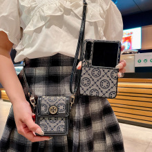 蓝色布艺斜跨包华为purax典藏版手机壳purax小折叠屏保护套PURAX