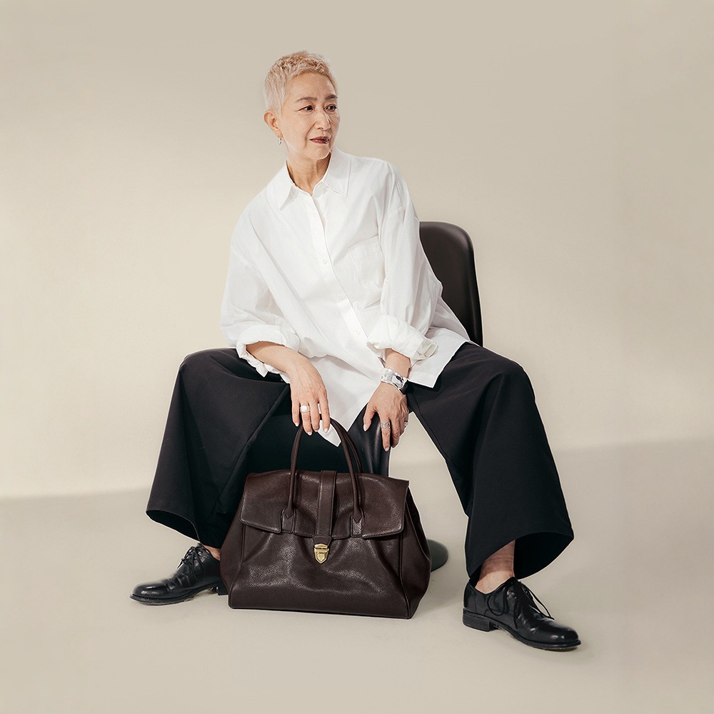 Women's Genuine Leather Retro Large Capacity Commuter Handheld Briefcase - Top Grain Vegetable Tanned Cowhide - Thumbnail 3