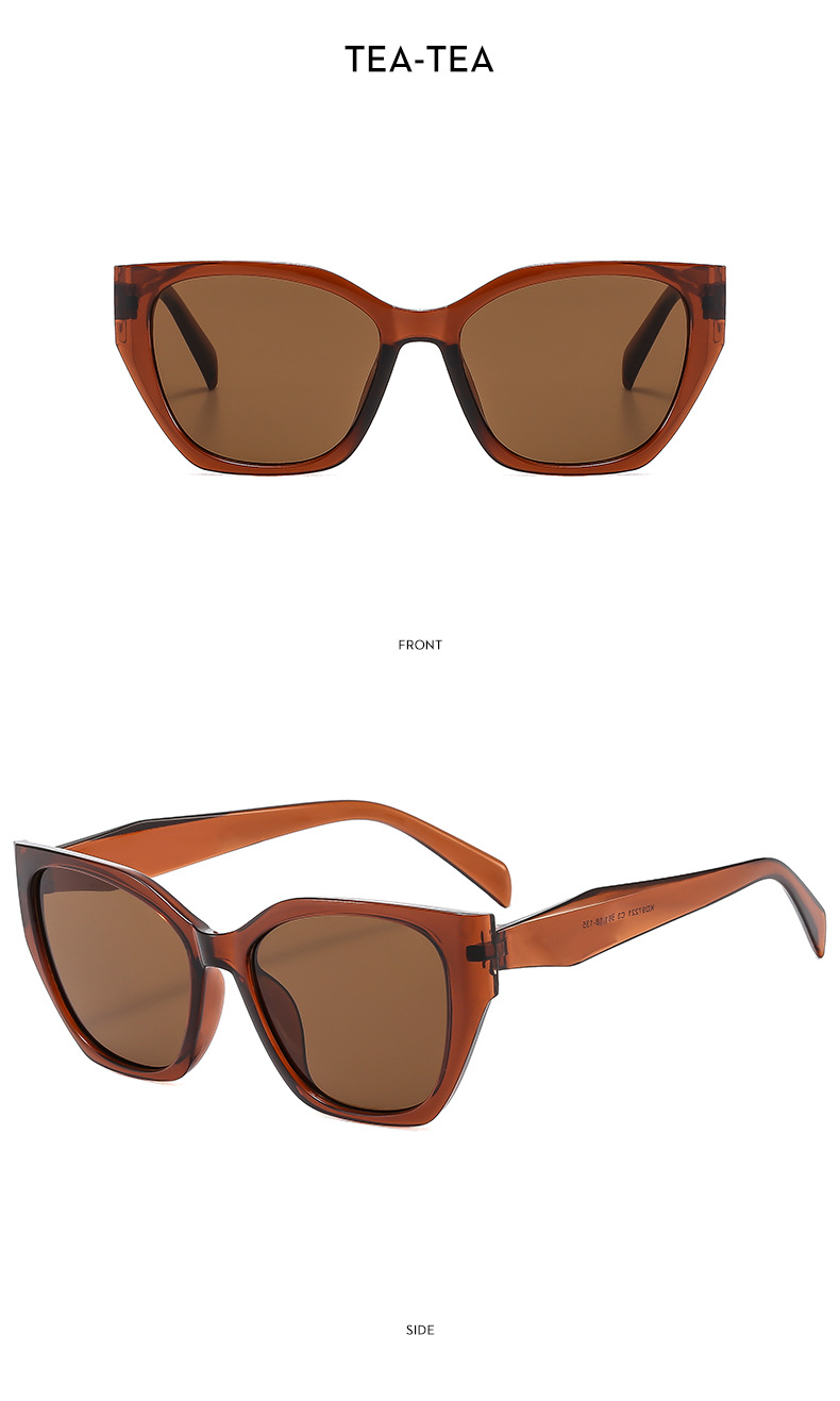 52g Weight Full Frame Glasses Structure Sunglasses Classification PC, UV400 Protection Lens Material Special-Shaped Mirror Glasses Style Holiday, Travel Occasion Solid Color Pattern All Seasons Season Women's Gender Simple Style, Classic Style Style Simple Style Classic Style Solid Color PC UV400 Protection Special-Shaped Mirror Full Frame Women's Sunglasses 15