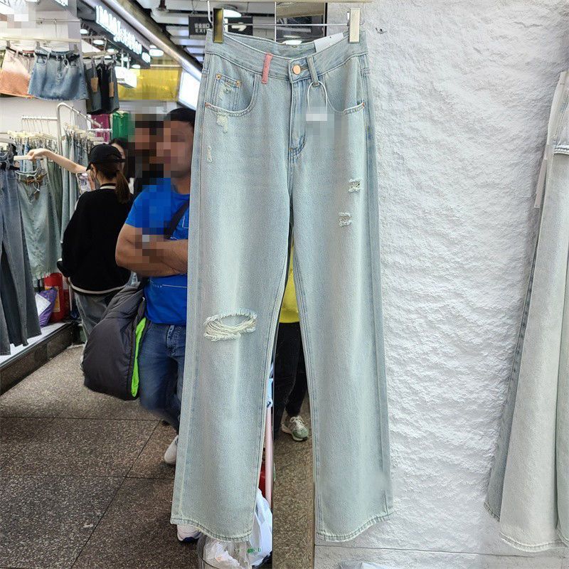 [No velvet] Women's ripped jeans, summer...
